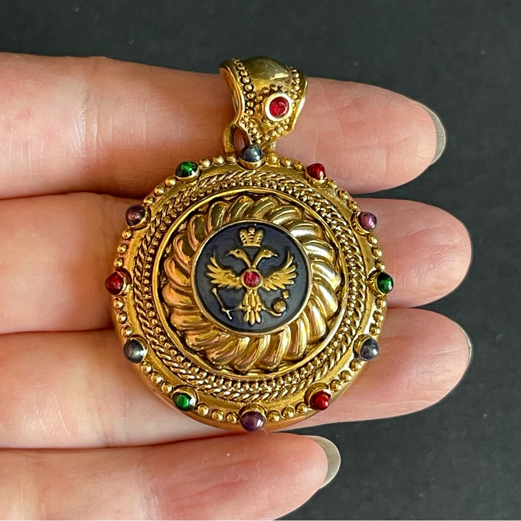 Joan Rivers Russian Eagle Pendant 50$